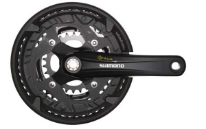 Shimano Kettenradgarnitur ALIVIO FC-T4010 175 mm 48X36X26 Hosenschutz schwarz