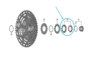 Shimano Zahnkranz-Einheit CS-M9100 10B /12D Zähne
