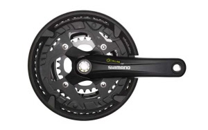 Shimano Kettenradgarnitur ALIVIO FC-T4010 170 mm 48X36X26 Hosenschutz schwarz