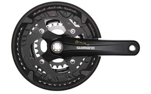 Shimano Kettenradgarnitur ALIVIO FC-T4010 175 mm 44X32X22 Hosenschutz schwarz