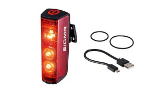 Sigma Rücklicht Blaze USB LED mit Bremslichtfunktion schwarz