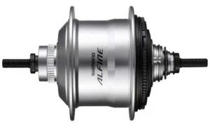 Shimano Getriebenabe ALFINE SG-S7001 11-Gang 36-Loch Center-Lock 135 mm silber